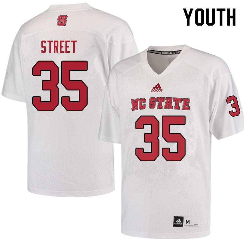 Youth #35 Kentavius Street NC State Wolfpack College Football Jerseys Sale-Red - Click Image to Close